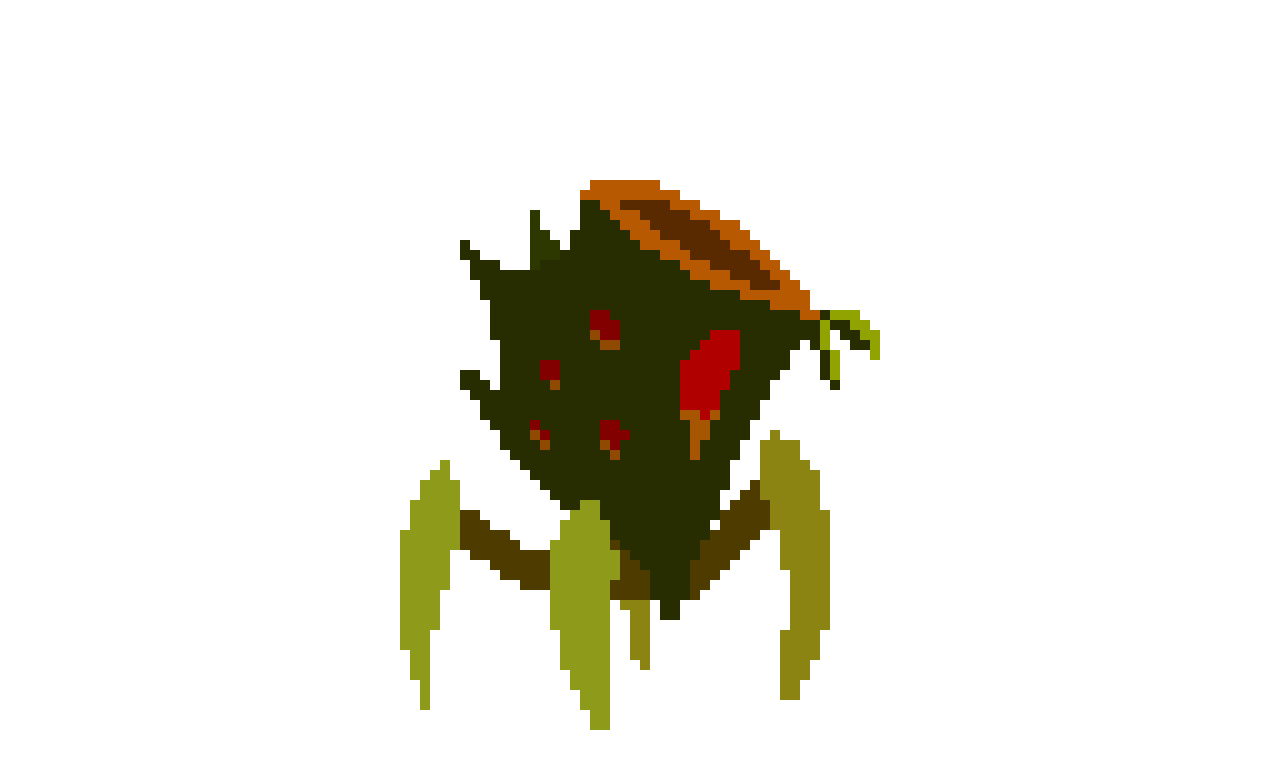 Infected Bamboo Spider (Pixel Animation)